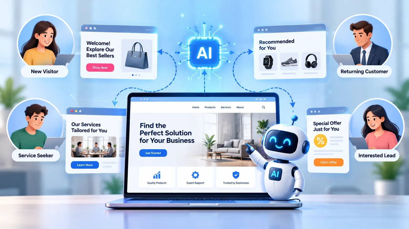AI-Powered Personalization for Business Websites