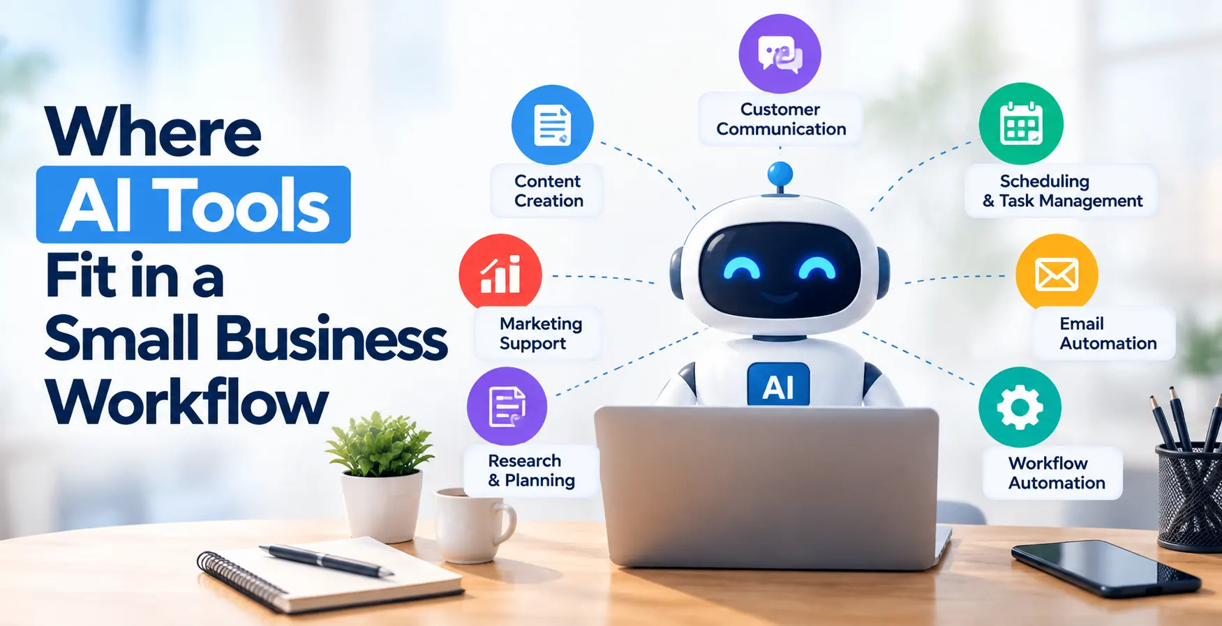 Where AI Tools Fit in a Small Business Workflow