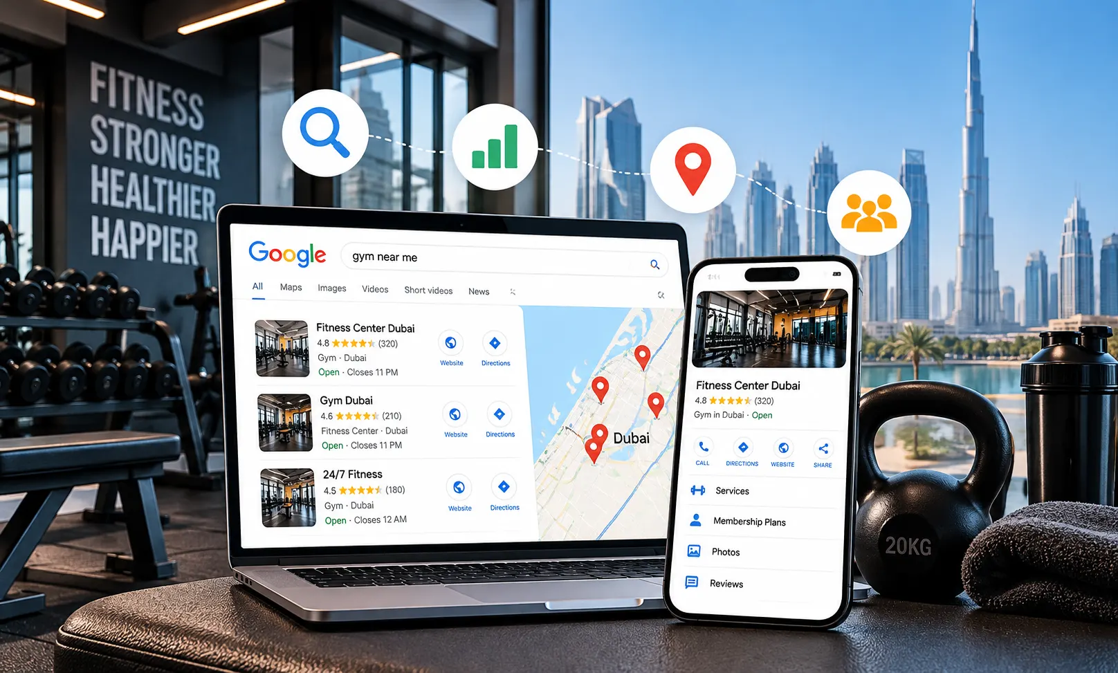 SEO for Fitness Centers and Gyms in Dubai