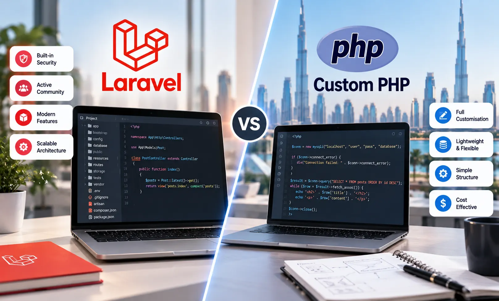 Laravel vs Custom PHP: What Businesses Should Know