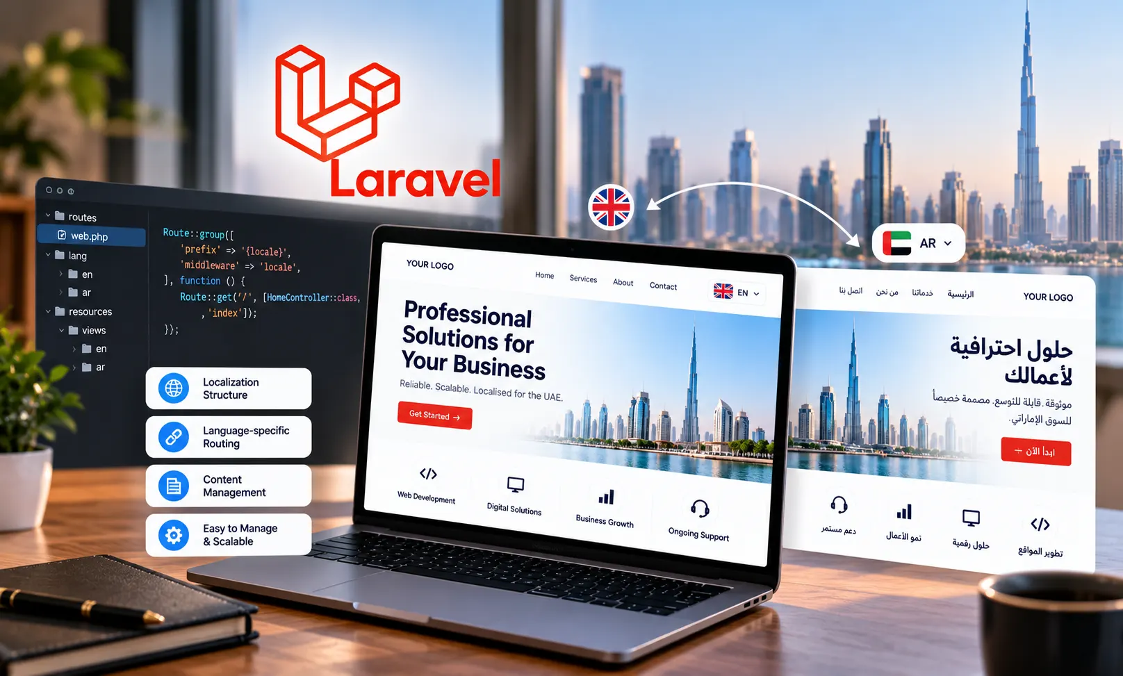 Multilingual Website Development with Laravel